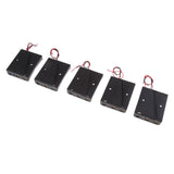 Maxbell 18650 Battery Case Holder, 5 Pcs 3 Slots x 3.7V DIY Plastic Battery Storage Box with Wire Lead for 18650 Rechargeable Battery - Aladdin Shoppers