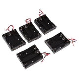 Maxbell 18650 Battery Case Holder, 5 Pcs 3 Slots x 3.7V DIY Plastic Battery Storage Box with Wire Lead for 18650 Rechargeable Battery - Aladdin Shoppers