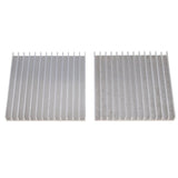 2 Pack 100*101*12mm Aluminum Heat Sink Cooling Fin for Computer CPU / IC LED Light / Power Amplifier - Aladdin Shoppers
