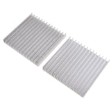 2 Pack 100*101*12mm Aluminum Heat Sink Cooling Fin for Computer CPU / IC LED Light / Power Amplifier - Aladdin Shoppers