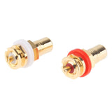 Pair Audio Terminal Jack Panel Mount RCA Female Socket Connector - Aladdin Shoppers