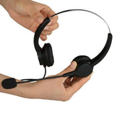 Corded Headphone Call Center Noise Cancelling Headset With Adjustable Mic - Aladdin Shoppers