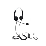 Corded Headphone Call Center Noise Cancelling Headset With Adjustable Mic - Aladdin Shoppers
