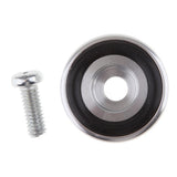 Amplifier Speaker Feet Spikes Mat Fenestrated Pad with 1pcs Screw, 20x10mm, Easily Installed, Silver #1 - Aladdin Shoppers