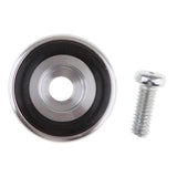 Amplifier Speaker Feet Spikes Mat Fenestrated Pad with 1pcs Screw, 20x10mm, Easily Installed, Silver #1 - Aladdin Shoppers