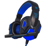 Maxbell Surround Sound Over-Ear Gaming Headphones with LED Lights Stereo Headset blue - Aladdin Shoppers