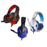 Maxbell Surround Sound Over-Ear Gaming Headphones with LED Lights Stereo Headset blue - Aladdin Shoppers