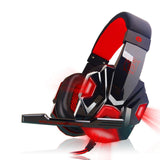 Maxbell Maxbell Laptop Gaming Headsets Over Ear Headphones with Light Mic Stereo Earphones Black and red