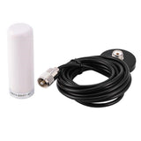 Dual Band VHF UHF Ham Mobile Radio Antenna PL259 with Magnetic Base 5M Cable 144/430mhz White - Aladdin Shoppers