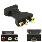Maxbell Male to 3 RCA Video Audio Adapter AV Converter for 1080P HDTV