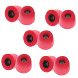 Maxbell 20 Pieces Noise Reduction Memory Foam Earbud Tips 4.9mm Medium Gray red