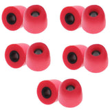 Maxbell 20 Pieces Noise Reduction Memory Foam Earbud Tips 4.9mm Medium Gray red
