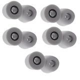 Maxbell 20 Pieces Noise Reduction Memory Foam Earbud Tips 4.9mm Medium Gray red