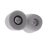 Maxbell 20 Pieces Noise Reduction Memory Foam Earbud Tips 4.9mm Medium Gray red