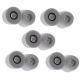 Maxbell 20 Pieces Noise Reduction Memory Foam Earbud Tips 4.9mm Medium Gray red