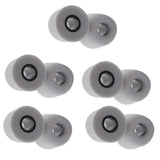 Maxbell 20 Pieces Noise Reduction Memory Foam Earbud Tips 4.9mm Medium Gray red