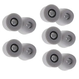 Maxbell 20 Pieces Noise Reduction Memory Foam Earbud Tips 4.9mm Medium Gray red