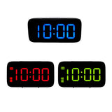 Maxbell Led Projection Alarm Clock Modern Desktop Clock with Voice control Blue