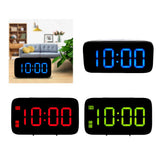 Maxbell Led Projection Alarm Clock Modern Desktop Clock with Voice control Blue