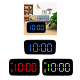 Maxbell Led Projection Alarm Clock Modern Desktop Clock with Voice control Blue