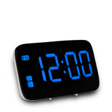 Maxbell Led Projection Alarm Clock Modern Desktop Clock with Voice control Blue