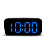 Maxbell Led Projection Alarm Clock Modern Desktop Clock with Voice control Blue