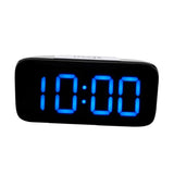 Maxbell Led Projection Alarm Clock Modern Desktop Clock with Voice control Blue
