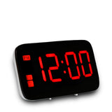 Maxbell Led Projection Alarm Clock Modern Desktop Clock with Voice control Red