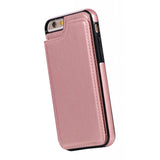 Maxbell Protective Phone Case Cover PU Leather Card Holder for iPhone6G/6S Rose gold