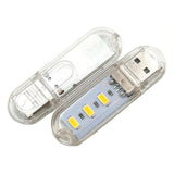 Maxbell Mini Pocket USB LED Night Light 3 LEDs 5V Bulb Lamp for Reading Warm White