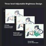 Maxbell A4 LED Graphic Stencil Board Tracing Writing Painting Drawing Digitial Pad