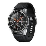 Maxbell Metal Scale Trim Protection Circle for Samsung Galaxy Watch Black-B (42mm)