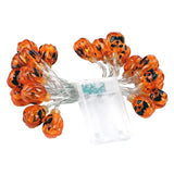 Maxbell 2m Yellow Pumpkin String Lights LED Fairy Lights Halloween Garden Decorative
