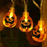 Maxbell 2m Yellow Pumpkin String Lights LED Fairy Lights Halloween Garden Decorative