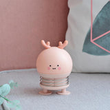 Maxbell Cartoon Creative Mini Night Light Press Spring Switch Bedside Lamp Pink
