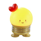 Maxbell Cartoon Creative Mini Night Light Press Spring Switch Bedside Lamp Yellow