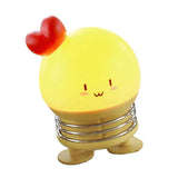 Maxbell Cartoon Creative Mini Night Light Press Spring Switch Bedside Lamp Yellow