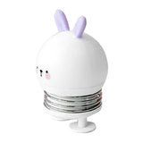 Maxbell Cartoon Creative Mini Night Light Press Spring Switch Bedside Lamp White