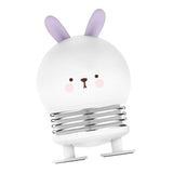 Maxbell Cartoon Creative Mini Night Light Press Spring Switch Bedside Lamp White