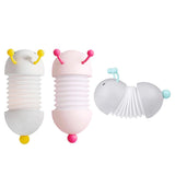 Maxbell Cartoon Caterpillar Led Night Light Folding USB Bedside Lamp Magnetic White