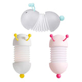 Maxbell Cartoon Caterpillar Led Night Light Folding USB Bedside Lamp Magnetic White