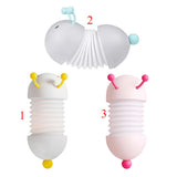 Maxbell Cartoon Caterpillar Led Night Light Folding USB Bedside Lamp Magnetic White