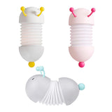 Maxbell Cartoon Caterpillar Led Night Light Folding USB Bedside Lamp Magnetic White