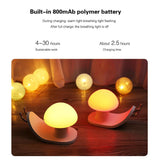 Maxbell Cartoon Creative Dwelling Mini Night Light Touch Switch Bedside Lamp White