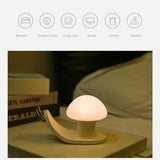 Maxbell Cartoon Creative Dwelling Mini Night Light Touch Switch Bedside Lamp White