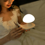 Maxbell Cartoon Creative Dwelling Mini Night Light Touch Switch Bedside Lamp White