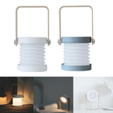 Maxbell Innovative LED Foldable Wooden Lantern Shape DeskLamp USB Rechargeable Gray