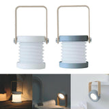 Maxbell Innovative LED Foldable Wooden Lantern Shape DeskLamp USB Rechargeable Gray