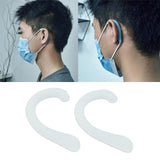 Mouth Mask Soft Silicone Ear Protector Hook Earbud Gel Earloop Cover White