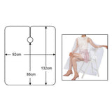 Set of 400 Disposable Hair Cutting Cape Gowns Unisex Hair Cut Protect Capes